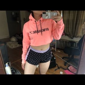 gymshark self cropped hoodie